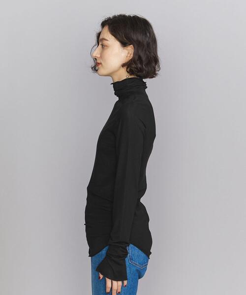 BEAUTY&YOUTH UNITED ARROWS(ビューティーアンドユースユナイテッドアローズ)の「ベアフライス タートルネック カットソー(Tシャツ/カットソー・レディース・ピンク/ダークブラウン/ホワイト/ブラック・FREE)」の6枚目の写真