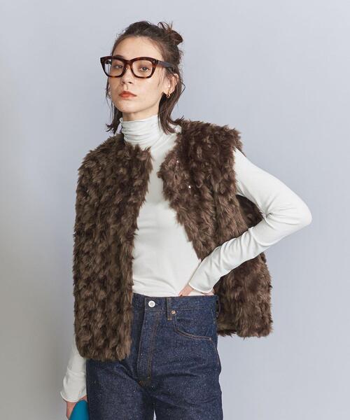 BEAUTY&YOUTH UNITED ARROWS(ビューティーアンドユースユナイテッドアローズ)の「ベアフライス タートルネック カットソー(Tシャツ/カットソー・レディース・ピンク/ダークブラウン/ホワイト/ブラック・FREE)」の13枚目の写真