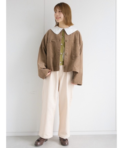 ehka sopo（エヘカソポ）の「スカラップレース衿ブラウス（シャツ/ブラウス・レディース・オフホワイト/キナリ/ベージュ・ﾌﾘ-）」の10枚目の写真