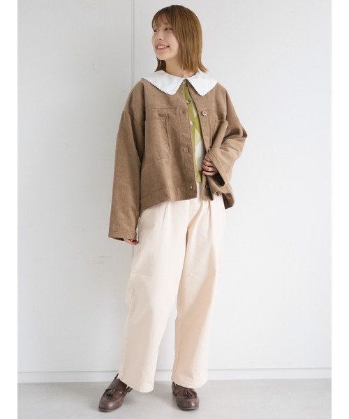 ehka sopo（エヘカソポ）の「スカラップレース衿ブラウス（シャツ/ブラウス・レディース・オフホワイト/キナリ/ベージュ・ﾌﾘ-）」の11枚目の写真