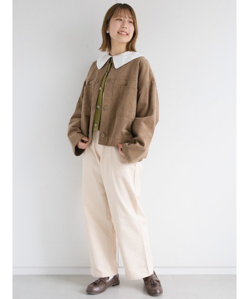 ehka sopo（エヘカソポ）の「スカラップレース衿ブラウス（シャツ/ブラウス・レディース・オフホワイト/キナリ/ベージュ・ﾌﾘ-）」の13枚目の写真