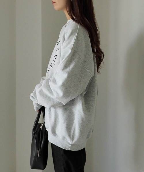 Riberry（リベリー）の「GILDAN サークルロゴ裏起毛スウェット（スウェット・レディース・ホワイト/アッシュグレー/ダークグリーン・LARGE）」の13枚目の写真