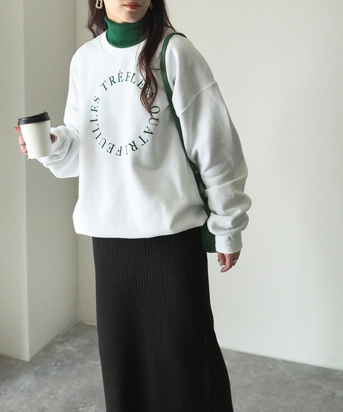 Riberry（リベリー）の「GILDAN サークルロゴ裏起毛スウェット（スウェット・レディース・ホワイト/アッシュグレー/ダークグリーン・LARGE）」の22枚目の写真