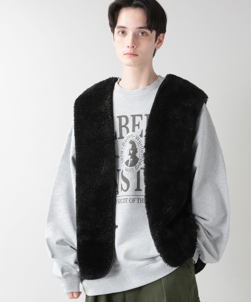 RAGEBLUE（レイジブルー）の「フェイクファー/ルーズベスト2（ベスト・メンズ・ブラウン/ブラック・ONE SIZE）」の17枚目の写真