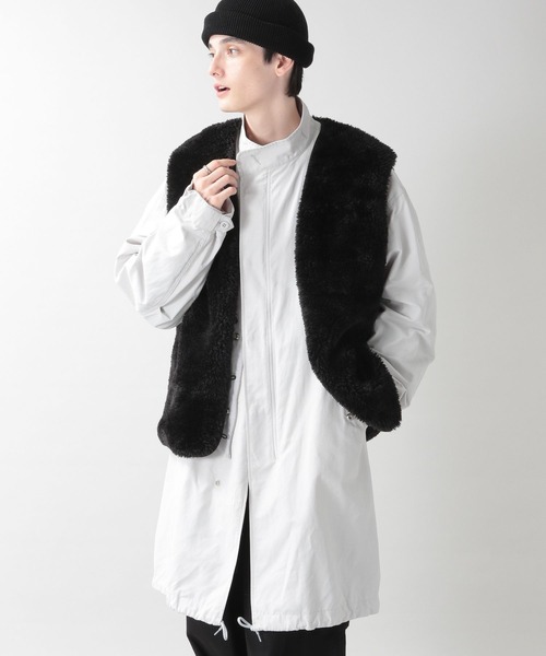 RAGEBLUE（レイジブルー）の「フェイクファー/ルーズベスト2（ベスト・メンズ・ブラウン/ブラック・ONE SIZE）」の3枚目の写真