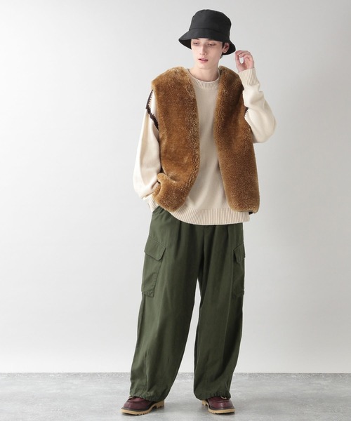 RAGEBLUE（レイジブルー）の「フェイクファー/ルーズベスト2（ベスト・メンズ・ブラウン/ブラック・ONE SIZE）」の13枚目の写真