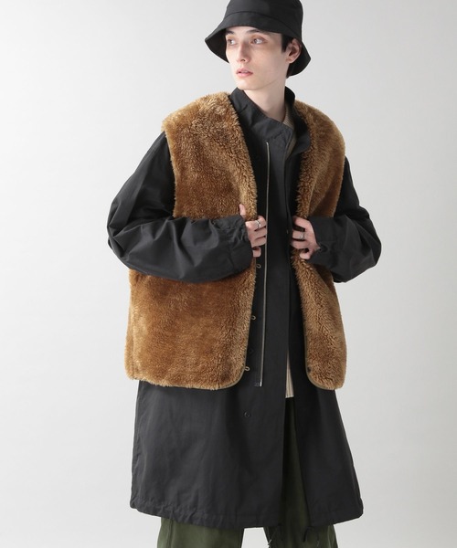 RAGEBLUE（レイジブルー）の「フェイクファー/ルーズベスト2（ベスト・メンズ・ブラウン/ブラック・ONE SIZE）」の5枚目の写真