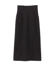 ◇【3サイズ展開XS-M】ハイウエストパネル切替ナロースカート【低身長サイズ有】