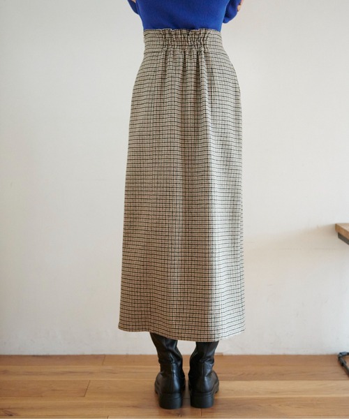 FREE'S MART（フリーズマート）の「◇【3サイズ展開XS-M】ハイウエストパネル切替ナロースカート【低身長サイズ有】（スカート・レディース・ブラック/ベージュ系その他・X-SMALL/MEDIUM/SMALL）」の21枚目の写真