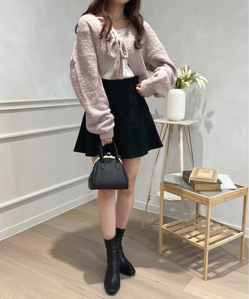 apres jour（アプレジュール）の「もこもこニットボレロ【ZOZOTOWN限定アイテム】（カーディガン/ボレロ・レディース・ラベンダー/オフホワイト/ライトピンク・X-LARGE/フリー）」の18枚目の写真