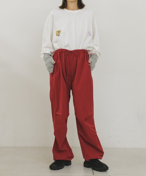 WHIMSIC（ウィムジック）の「【UNISEX】ストリングニットグローブ フィンガーレス（手袋・メンズ・パープル/グレー/チャコールグレー/オリーブ/ベージュ・FREE）」の15枚目の写真