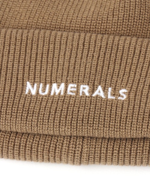 NUMERALS（ヌメラルズ）の「[NUMERALS]コットンニットワッチ（ニットキャップ/ビーニー・メンズ・ブラック/ベージュ/チャコール/ライトグレー/アイボリー・FREE）」の7枚目の写真