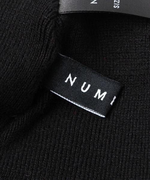 NUMERALS（ヌメラルズ）の「[NUMERALS]コットンニットワッチ（ニットキャップ/ビーニー・メンズ・ブラック/ベージュ/チャコール/ライトグレー/アイボリー・FREE）」の9枚目の写真
