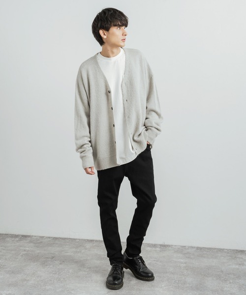 Rocky Monroe（ロッキーモンロー）の「ストレッチデニム テーパードスキニーサルエルパンツ（デニムパンツ・メンズ・ライトインディゴブルー/インディゴブルー/ブラック/ワンウォッシュ・M/L/XL）」の7枚目の写真