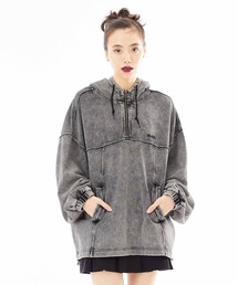 X-girl | ACID WASH SWEAT HOODIE(パーカー)