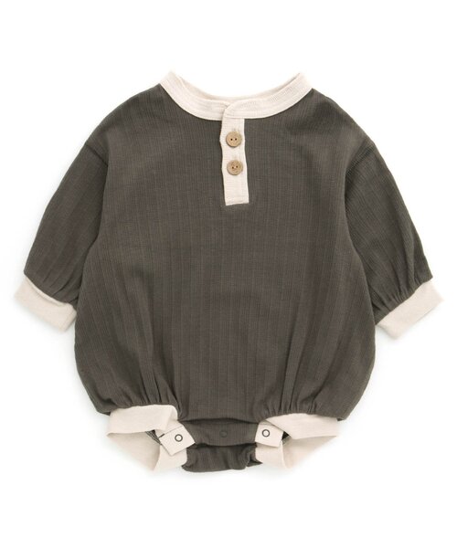 Ampersand（アンパサンド）の「【premier】 シンプルロンパス（ロンパース・キッズ・チャコール/ブラウン/ピンク/ライトグレー・80/70/60）」の3枚目の写真