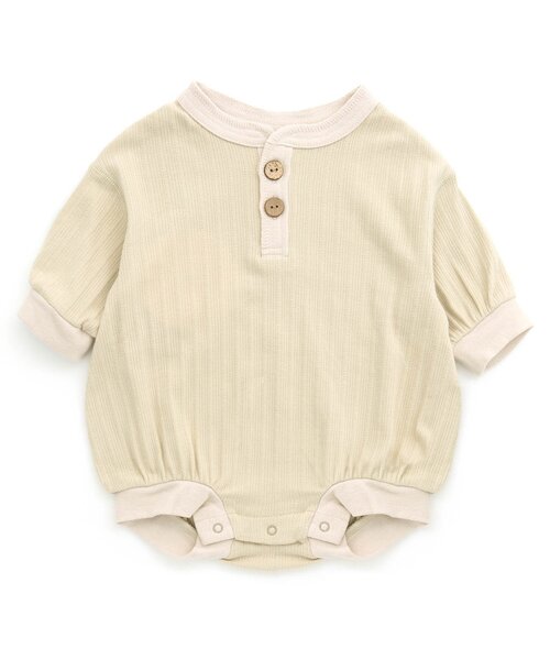 Ampersand（アンパサンド）の「【premier】 シンプルロンパス（ロンパース・キッズ・チャコール/ブラウン/ピンク/ライトグレー・80/70/60）」の2枚目の写真