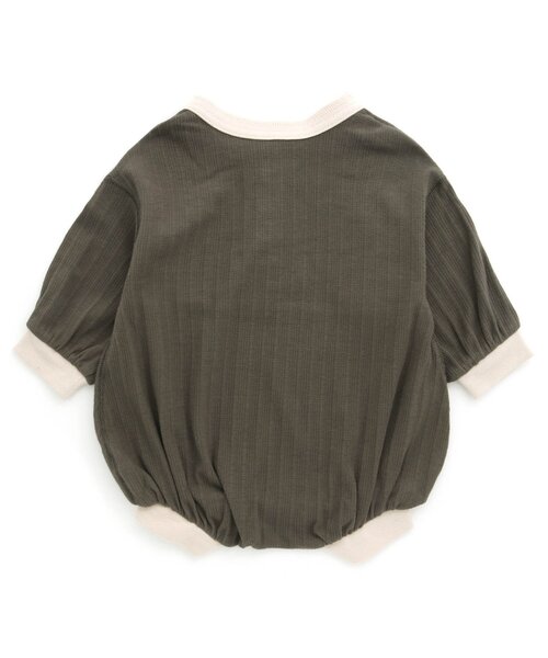 Ampersand（アンパサンド）の「【premier】 シンプルロンパス（ロンパース・キッズ・チャコール/ブラウン/ピンク/ライトグレー・80/70/60）」の7枚目の写真