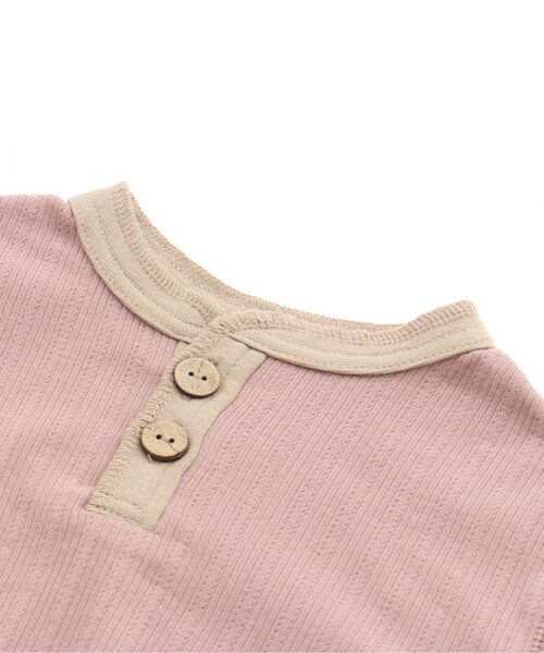 Ampersand（アンパサンド）の「【premier】 シンプルロンパス（ロンパース・キッズ・チャコール/ブラウン/ピンク/ライトグレー・80/70/60）」の10枚目の写真