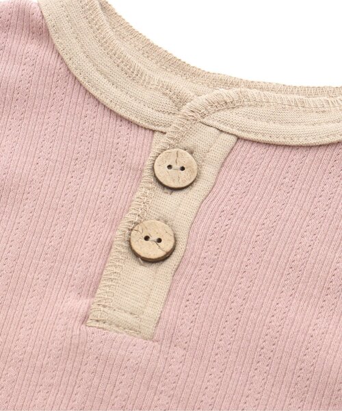 Ampersand（アンパサンド）の「【premier】 シンプルロンパス（ロンパース・キッズ・チャコール/ブラウン/ピンク/ライトグレー・80/70/60）」の11枚目の写真