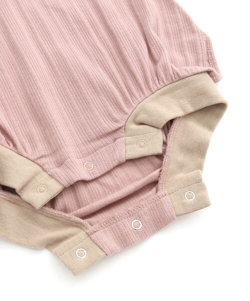 Ampersand（アンパサンド）の「【premier】 シンプルロンパス（ロンパース・キッズ・チャコール/ブラウン/ピンク/ライトグレー・80/70/60）」の14枚目の写真