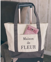 Maison de FLEUR | トラベルキャリーオン帆布バッグ(トートバッグ)
