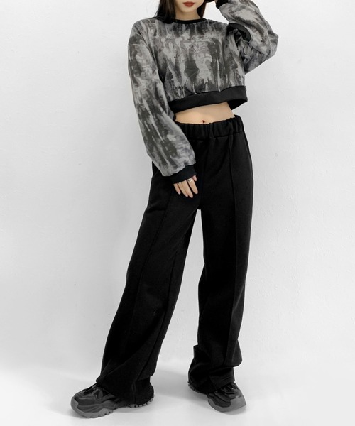 ZOZOTOWN限定】Tie-dye cropped design top / タイダイ柄