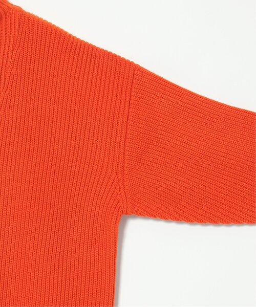 VENCEEXCHANGE（ヴァンスエクスチェンジ）の「【洗える】畦編みハーフジップ（カーディガン/ボレロ・メンズ・オレンジ/ミント/オフホワイト/ブラック・L/M）」の7枚目の写真