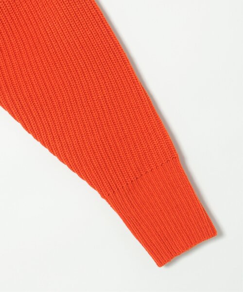 VENCEEXCHANGE（ヴァンスエクスチェンジ）の「【洗える】畦編みハーフジップ（カーディガン/ボレロ・メンズ・オレンジ/ミント/オフホワイト/ブラック・L/M）」の8枚目の写真