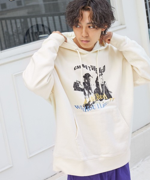 PBLIM（ページボーイリム）の「PAGEBOYLIM/ロックンロールフーディー（パーカー・レディース・グリーン/チャコールグレー/オフホワイト・MEDIUM/LARGE）」の11枚目の写真