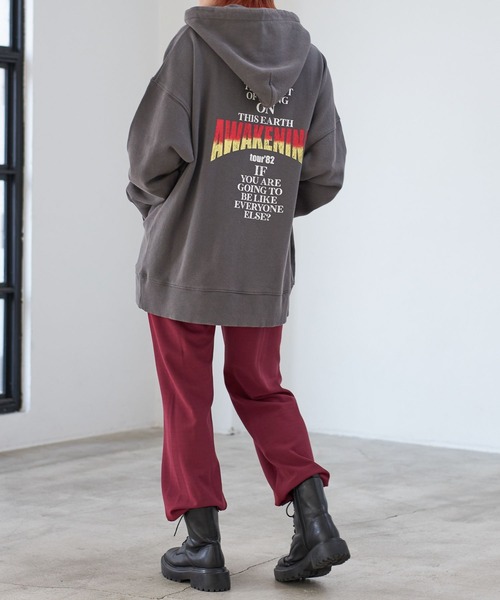 PBLIM（ページボーイリム）の「PAGEBOYLIM/ロックンロールフーディー（パーカー・レディース・グリーン/チャコールグレー/オフホワイト・MEDIUM/LARGE）」の15枚目の写真