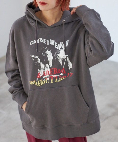 PBLIM（ページボーイリム）の「PAGEBOYLIM/ロックンロールフーディー（パーカー・レディース・グリーン/チャコールグレー/オフホワイト・MEDIUM/LARGE）」の16枚目の写真