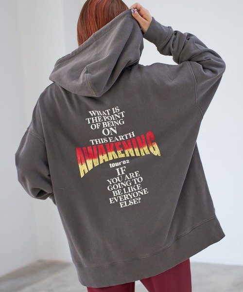 PBLIM（ページボーイリム）の「PAGEBOYLIM/ロックンロールフーディー（パーカー・レディース・グリーン/チャコールグレー/オフホワイト・MEDIUM/LARGE）」の19枚目の写真