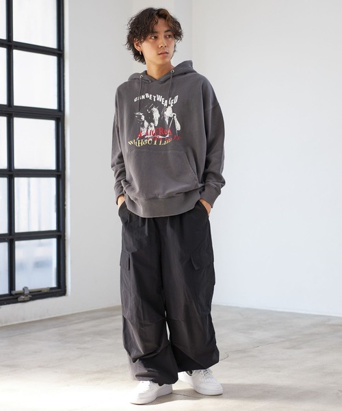 PBLIM（ページボーイリム）の「PAGEBOYLIM/ロックンロールフーディー（パーカー・レディース・グリーン/チャコールグレー/オフホワイト・MEDIUM/LARGE）」の20枚目の写真