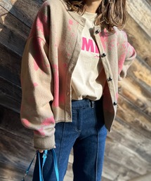 mi via loca | 【セットアップ】前後2WAY柄ジャガードカーディガン(カーディガン/ボレロ)