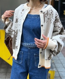 mi via loca | 【セットアップ】前後2WAY柄ジャガードカーディガン(カーディガン/ボレロ)