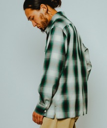 ability（アビリティ）の「BIG MIKE ビックマイク / 26春夏新作 セットアップ対応 長袖 レーヨンミックス オンブレチェックシャツ 脇スリットタイプ //// 102615200 102615201 102615202 102615204（シャツ/ブラウス）」