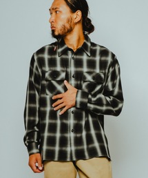 BIG MIKE（ビッグマイク）の「BIG MIKE ビックマイク / 26春夏新作 セットアップ対応 長袖 レーヨンミックス オンブレチェックシャツ 脇スリットタイプ //// 102615200 102615201 102615202 102615204（シャツ/ブラウス）」