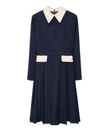 EmiriaWiz エミリアウィズ ビジューネックプリーツワンピース ドレス EmiriaWiz エミリアウィズ ビジューネックプリーツワンピース