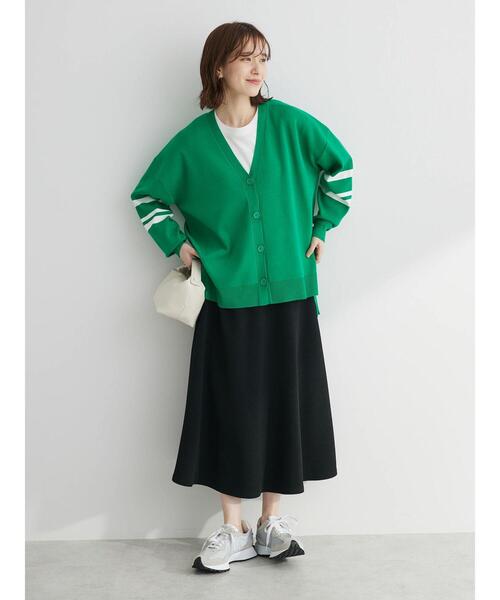 Green　Parks（グリーンパークス）の「表面感カットフレアスカート（スカート・レディース・ブラック/ブルー/アイボリー・FREE）」の19枚目の写真