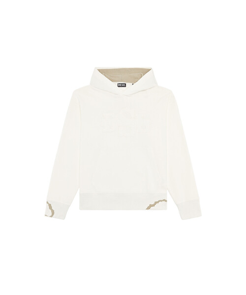 メンズ パーカー リッピング加工