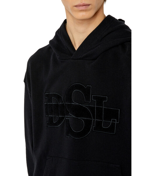 メンズ パーカー リッピング加工