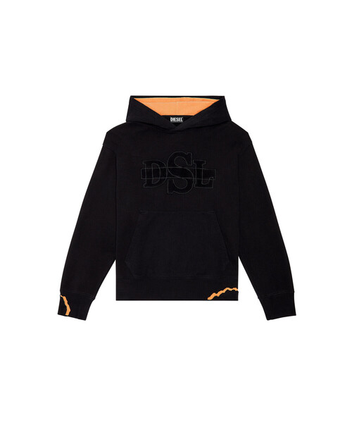 メンズ パーカー リッピング加工