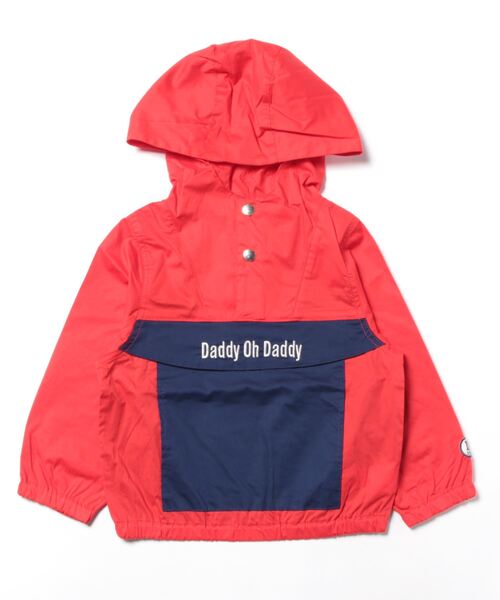 Daddy Oh Daddy（ダディーオーダディー）の「バイカラーパーカー（パーカー・キッズ・レッド/イエロー・100/140/120/130/110）」の2枚目の写真