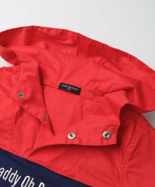 Daddy Oh Daddy（ダディーオーダディー）の「バイカラーパーカー（パーカー・キッズ・レッド/イエロー・100/140/120/130/110）」の4枚目の写真