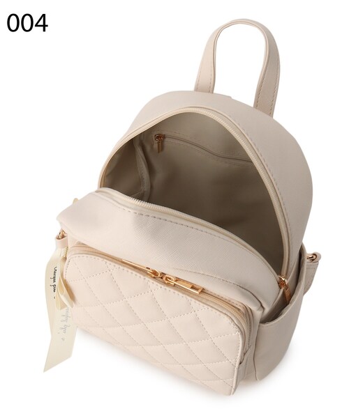 Ober Tashe(オーバータッシェ)の「◆リボンチャーム付きキルトミニリュック(バックパック/リュック・レディース・ピンク系/ブルー/ブラック/アイボリー・FREE)」の11枚目の写真