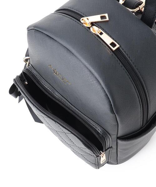 Ober Tashe(オーバータッシェ)の「◆リボンチャーム付きキルトミニリュック(バックパック/リュック・レディース・ピンク系/ブルー/ブラック/アイボリー・FREE)」の14枚目の写真