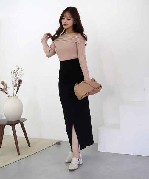 ガムストレッチタイトロングスカート’23ｓ