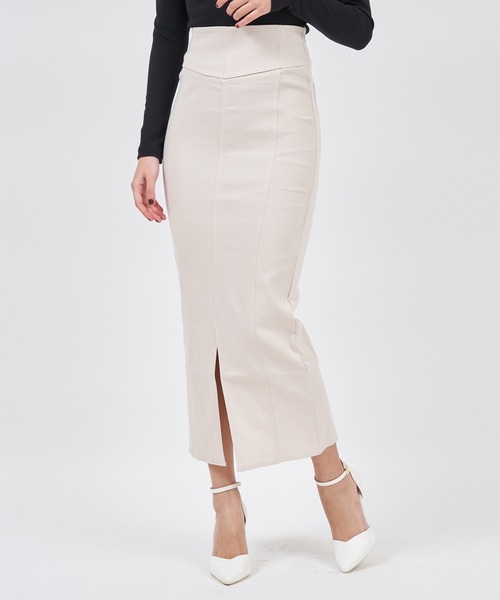 【セール】ガムストレッチタイトロングスカート’23ｓ（スカート）｜ROYAL PARTY（ロイヤルパーティー）