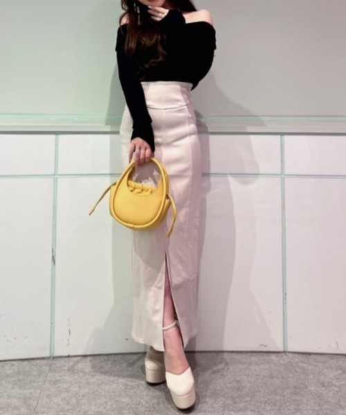 【セール】ガムストレッチタイトロングスカート’23ｓ（スカート）｜ROYAL PARTY（ロイヤルパーティー）